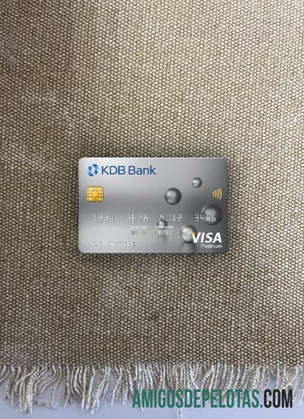 Coreia do Sul KDB Bank Visa Platinum Card Photolook Front amostra